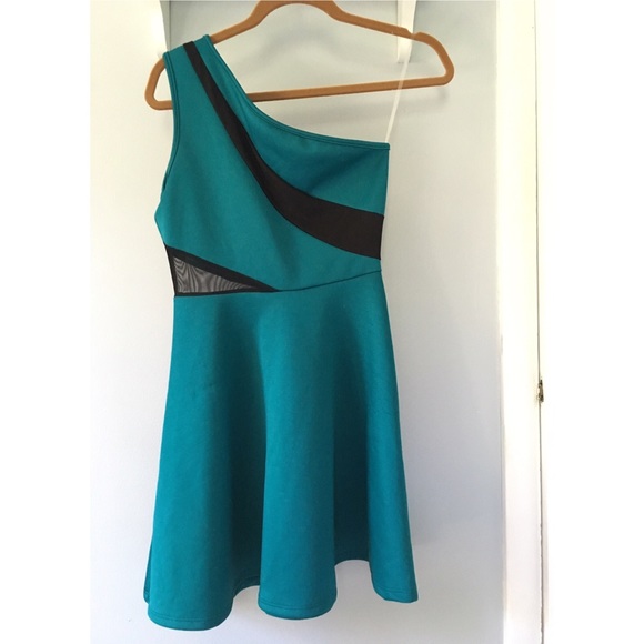 Charlotte Russe one shoulder skater dress - Picture 2 of 5